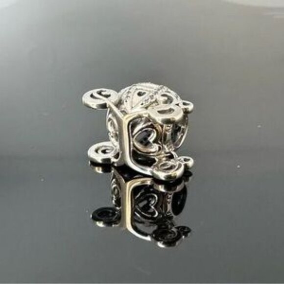 Pandora Disney Cinderella Pumpkin Carriage 925 Ale with CZ Charm - Picture 3 of 5